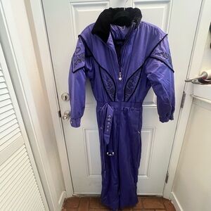 Obermeyer Vintage Purple Embroidered Snowsuit